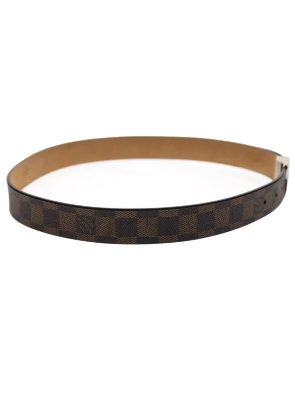 Louis Vuitton Damier Ceinture Carre Belt Brown Silver - Picture 3 of 6
